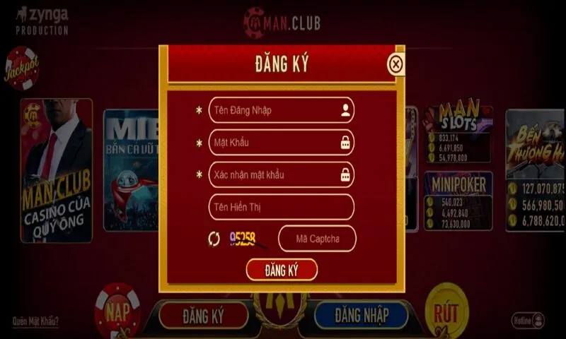 Hướng dẫn quy trình tham gia chơi game đổi thưởng Man Club