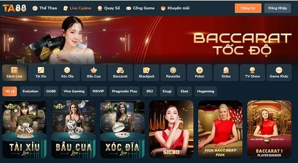 Cá cược Casino tại Ta88